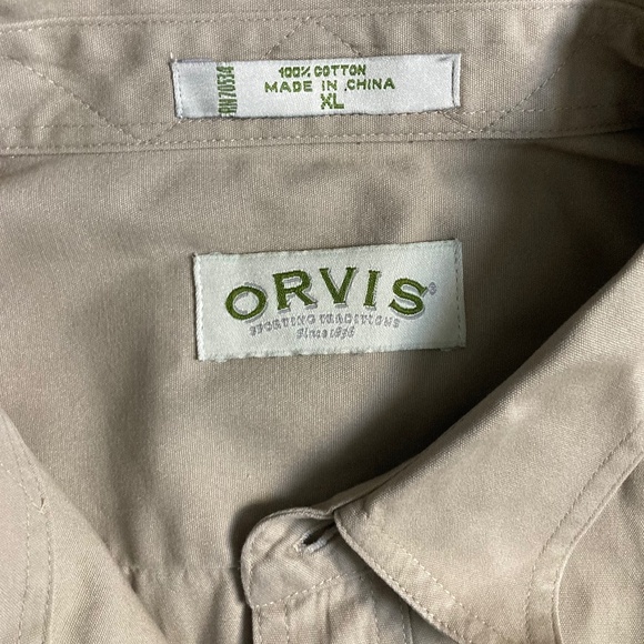 Orvis Hunting Shooting Shirt Mens XL Long Sleeve Cotton Button Up - Picture 3 of 9